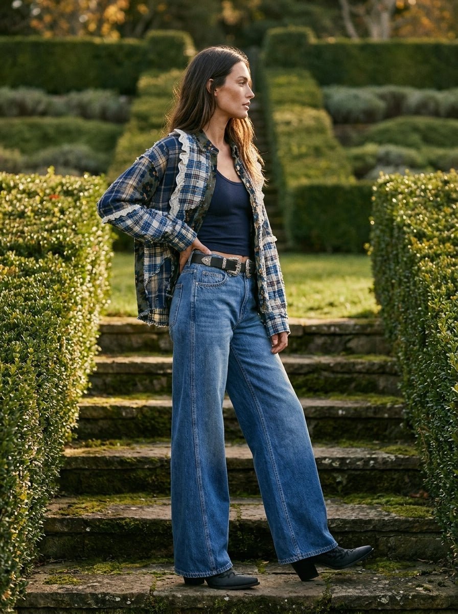 The Artisan Mixed Plaid Patchwork Shacket - Westly