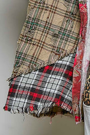 The Artisan Mixed Plaid Patchwork Shacket - Westly
