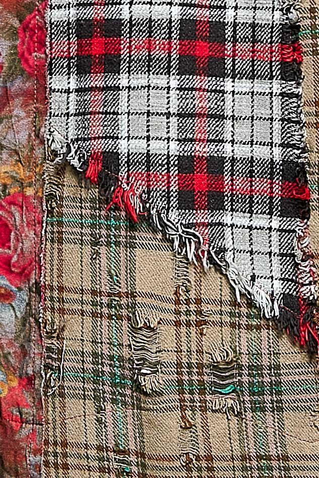 The Artisan Mixed Plaid Patchwork Shacket - Westly