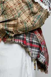 The Artisan Mixed Plaid Patchwork Shacket - Westly