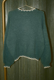 The Bakehouse Contrast Stitch Gingerbread Sweater - Westly
