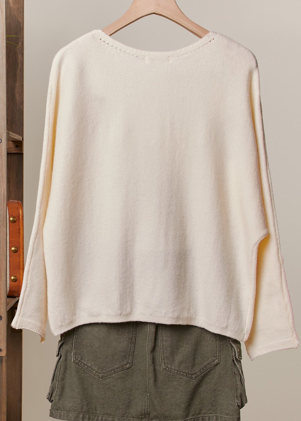 The Bright Side Colorful Smiley Oversized Knit - Westly