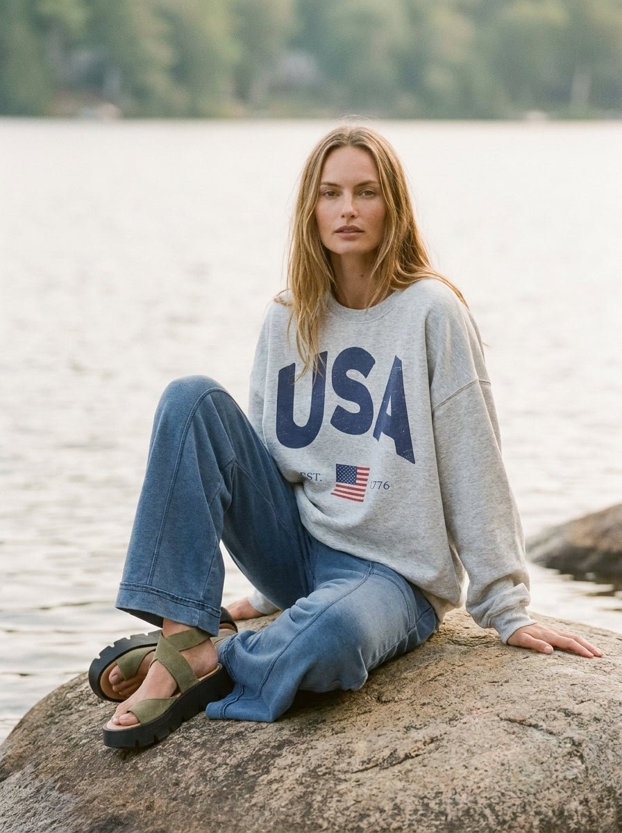 The Classic USA Graphic Sweatshirt - Westly