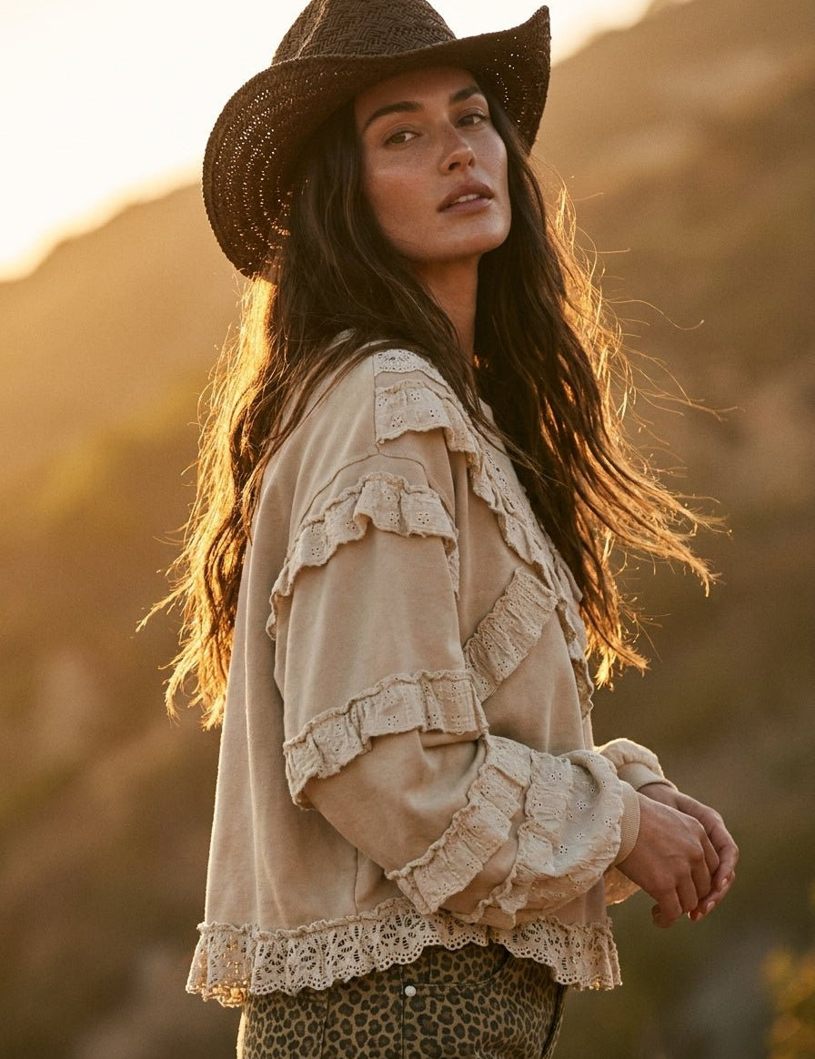 The Dreamer Balloon Sleeve Top - Westly