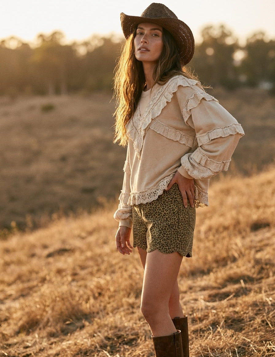 The Dreamer Balloon Sleeve Top - Westly
