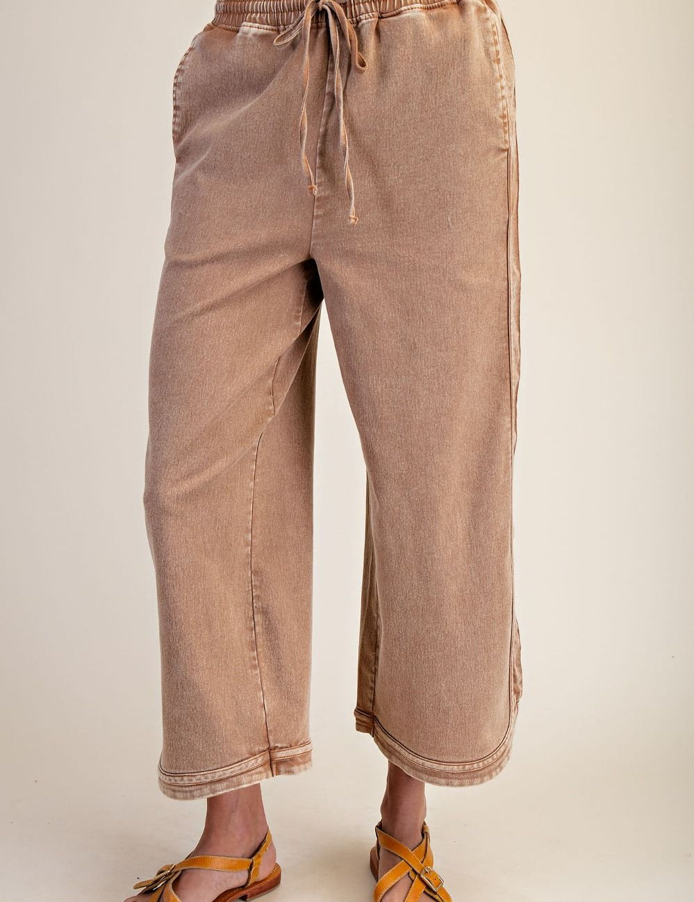 The Essential Mineral Washed Denim Pants - Westly