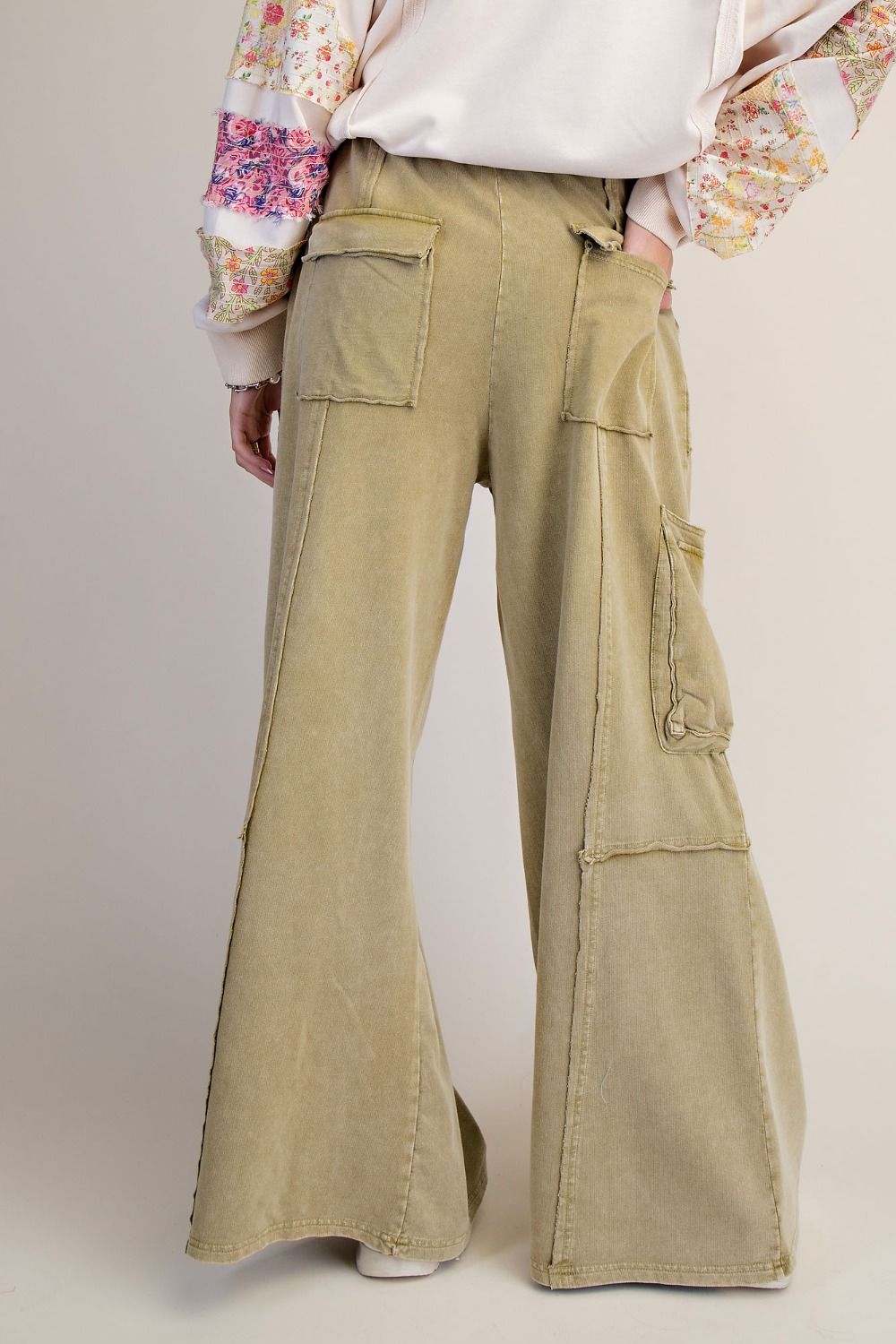The Essential Ruffled Waistband Terry Knit Pants - Westly