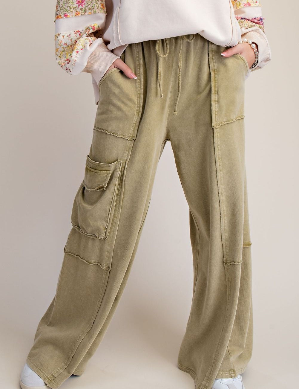 The Essential Ruffled Waistband Terry Knit Pants - Westly