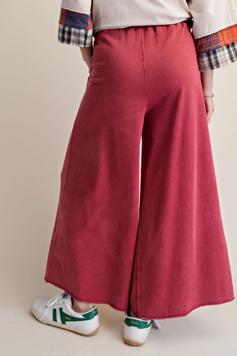 The Essential Washed Terry Knit Wide-Leg Pants - Westly