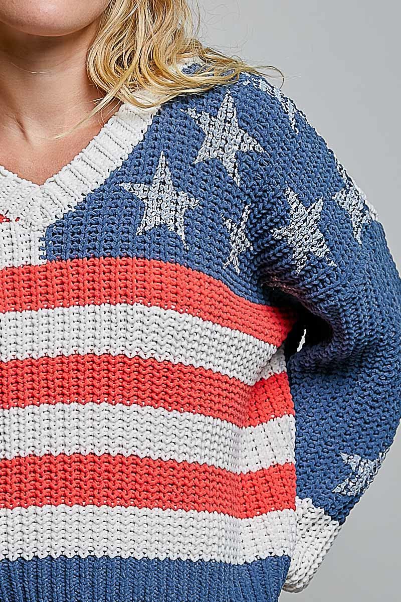 The Founder V-Neck Chenille Knit Sweater - Westly