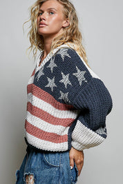 The Founder V-Neck Chenille Knit Sweater - Westly