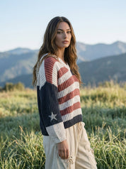 The Founder V-Neck Chenille Knit Sweater - Westly
