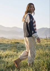 The Founder V-Neck Chenille Knit Sweater - Westly