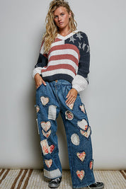 The Founder V-Neck Chenille Knit Sweater - Westly