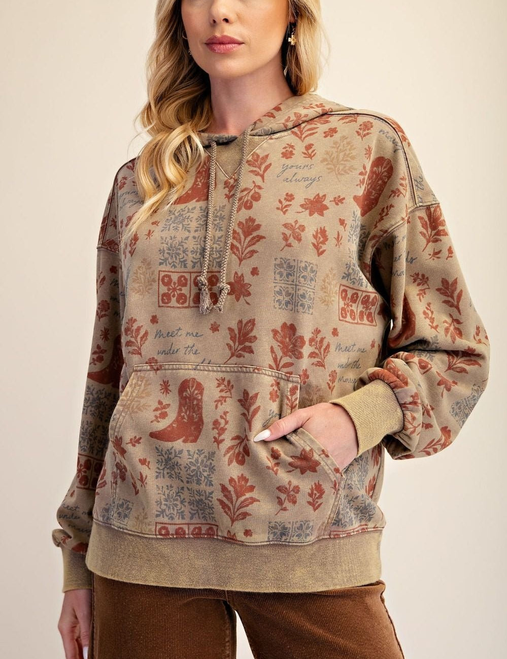 The Front Porch Washed Terry Hoodie - Westly
