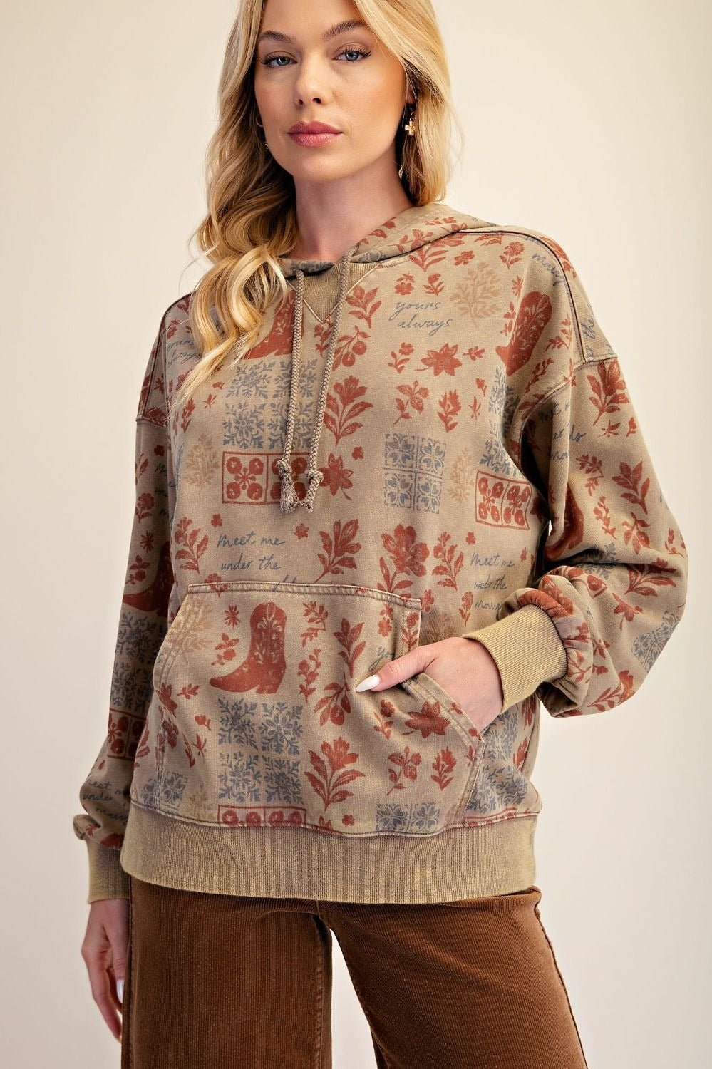 The Front Porch Washed Terry Hoodie - Westly
