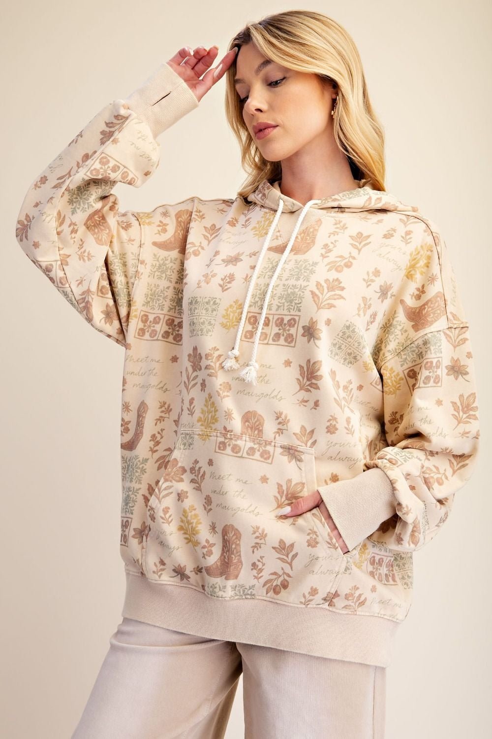 The Front Porch Washed Terry Hoodie - Westly