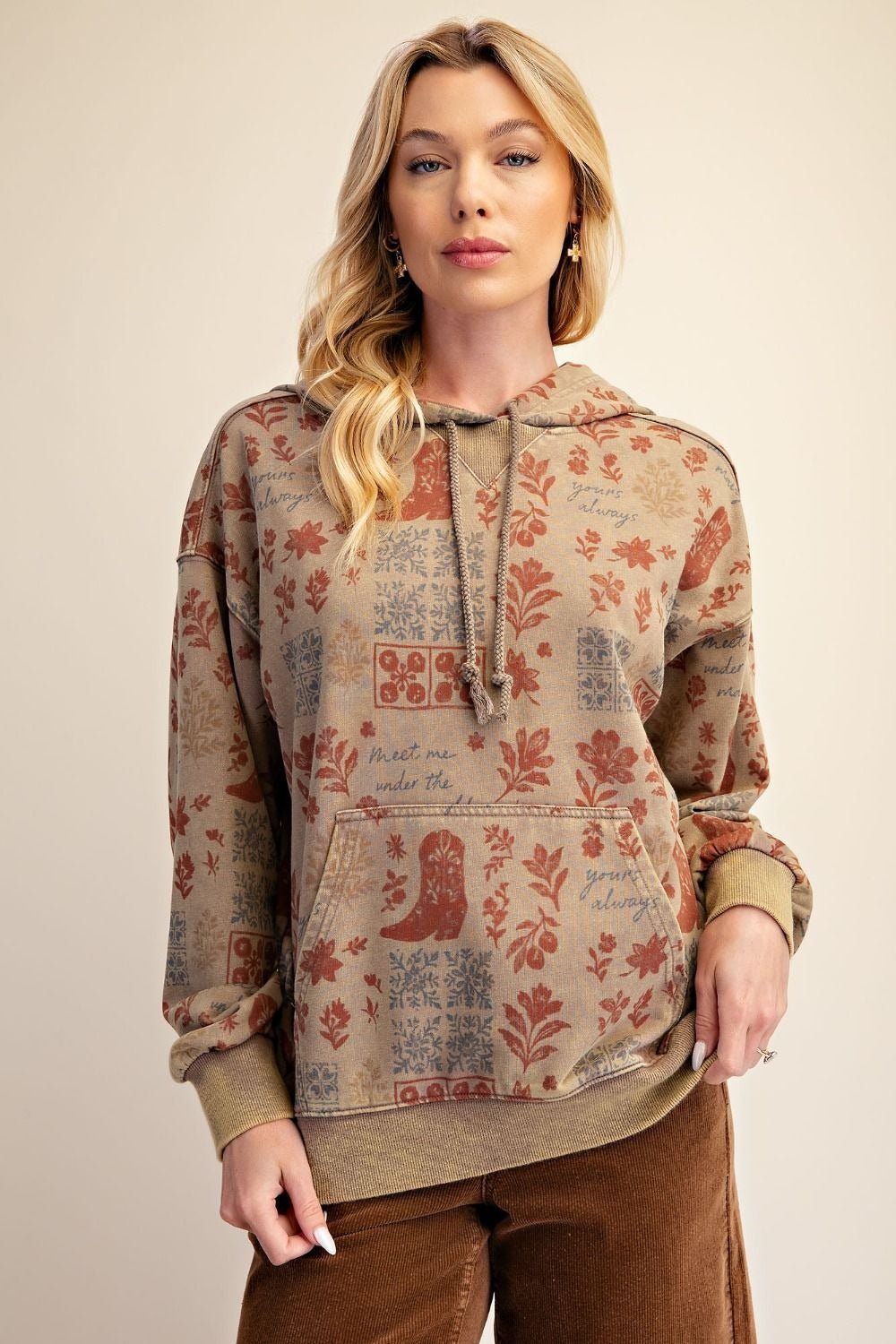 The Front Porch Washed Terry Hoodie - Westly