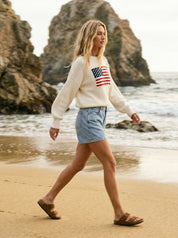 The Icon American Flag Stitch Sweater - Westly
