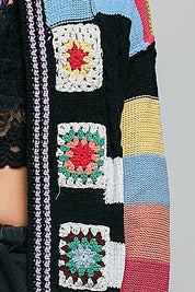 The Maker Balloon Sleeve Chenille Cardigan - Westly
