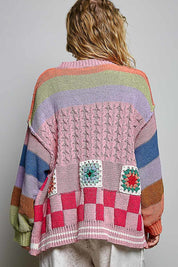 The Maker Balloon Sleeve Chenille Cardigan - Westly