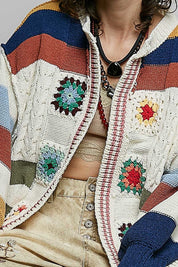 The Maker Balloon Sleeve Chenille Cardigan - Westly