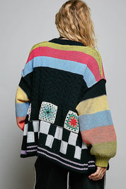 The Maker Balloon Sleeve Chenille Cardigan - Westly