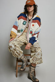 The Maker Balloon Sleeve Chenille Cardigan - Westly