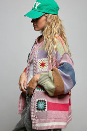 The Maker Balloon Sleeve Chenille Cardigan - Westly