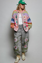 The Maker Balloon Sleeve Chenille Cardigan - Westly