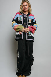 The Maker Balloon Sleeve Chenille Cardigan - Westly