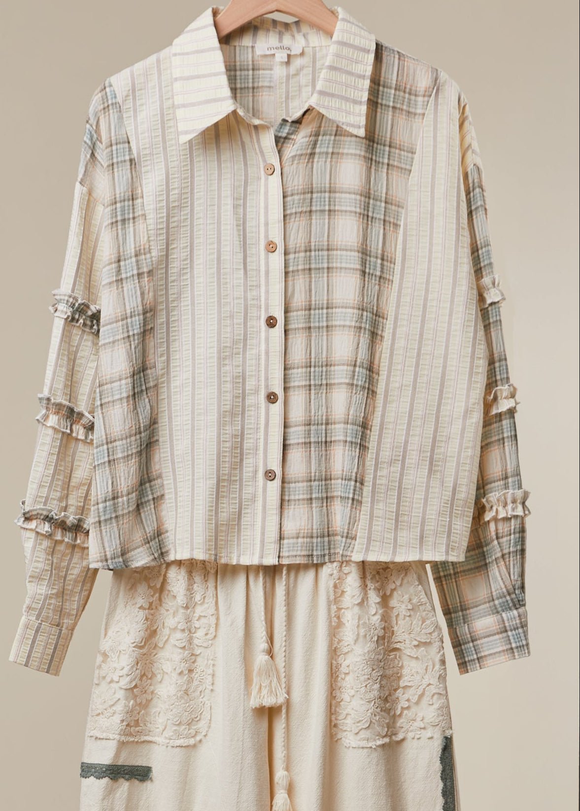 The Merchant Bohemian Lace Panel Shirt - Westly