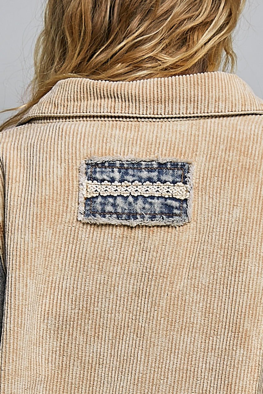 The Muse Contrast Denim Jacket - Westly