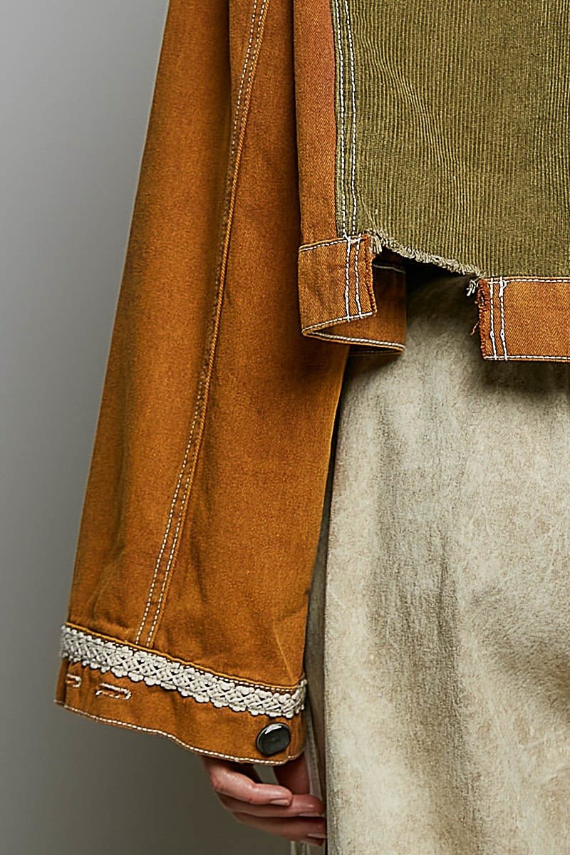 The Muse Contrast Denim Jacket - Westly