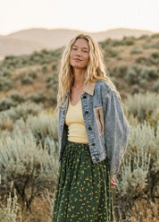 The Muse Contrast Denim Jacket - Westly