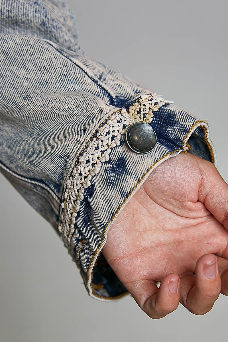 The Muse Contrast Denim Jacket - Westly