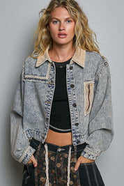 The Muse Contrast Denim Jacket - Westly