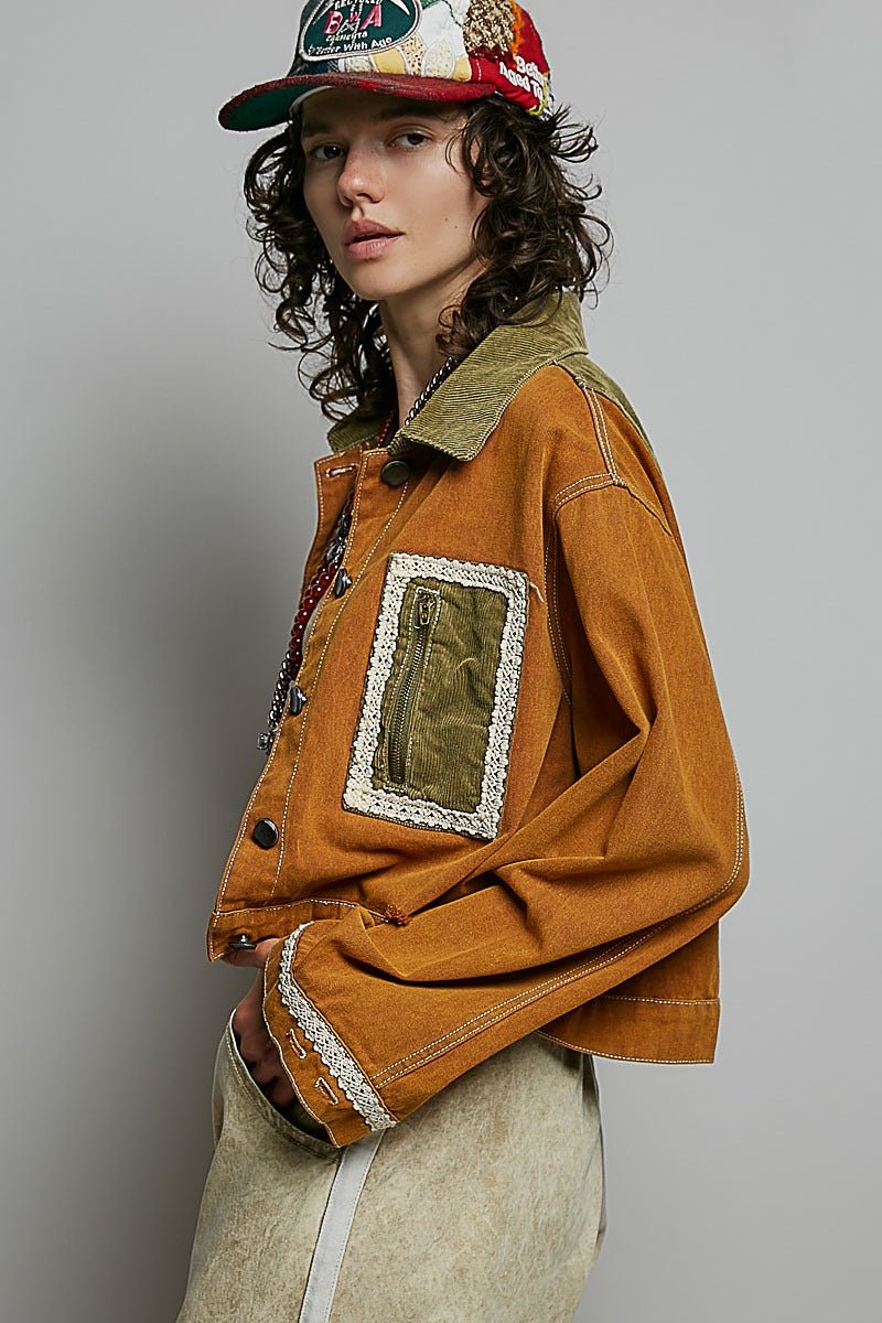 The Muse Contrast Denim Jacket - Westly