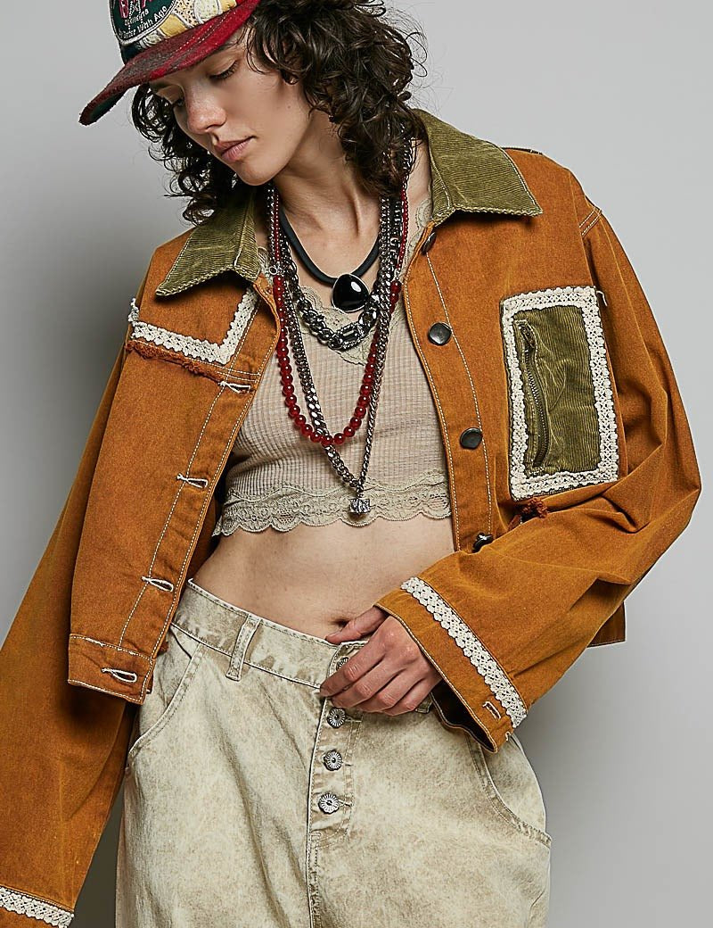 The Muse Contrast Denim Jacket - Westly