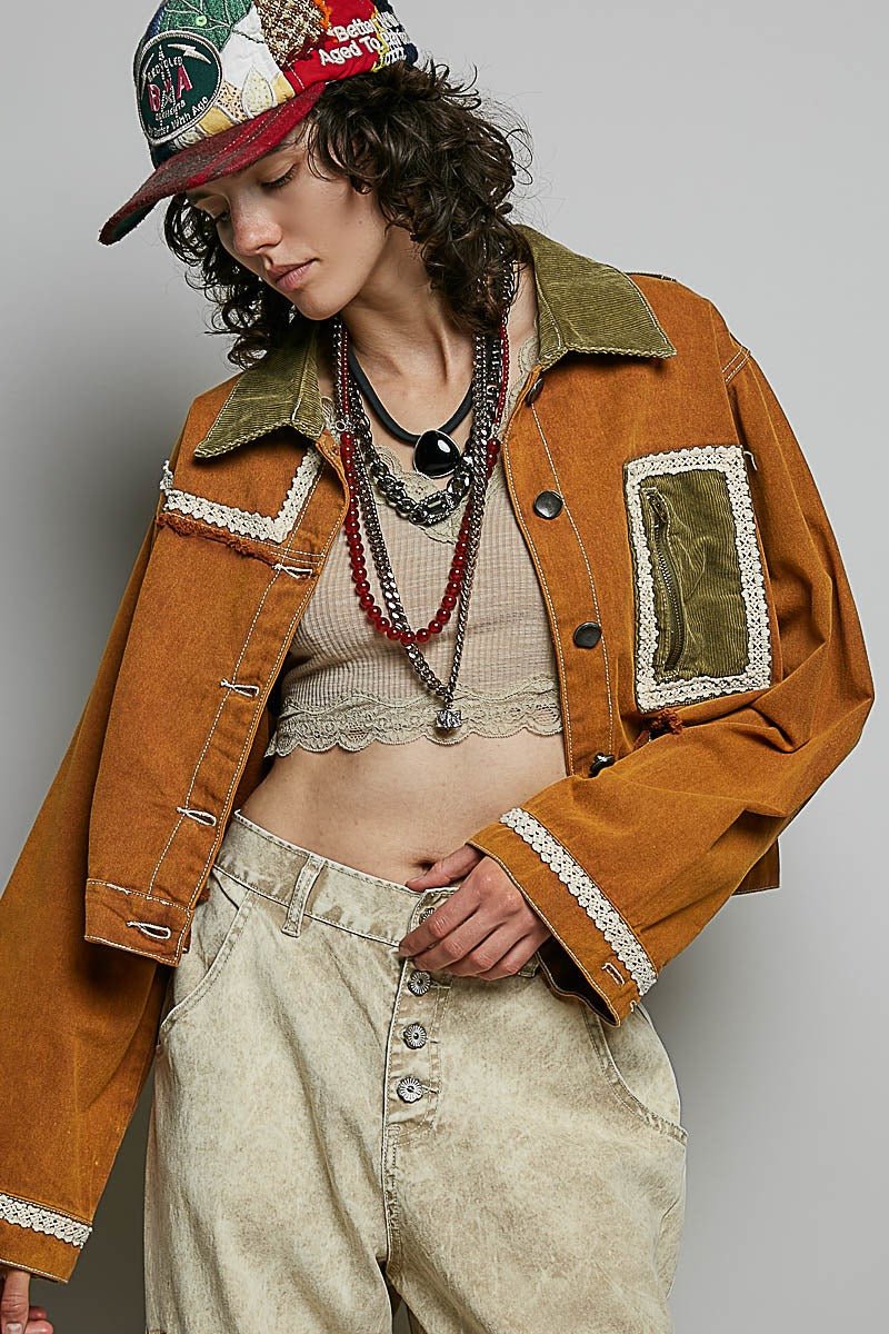 The Muse Contrast Denim Jacket - Westly
