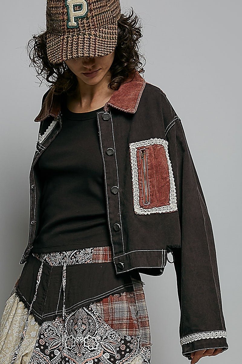 The Muse Contrast Denim Jacket - Westly