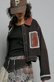 The Muse Contrast Denim Jacket - Westly
