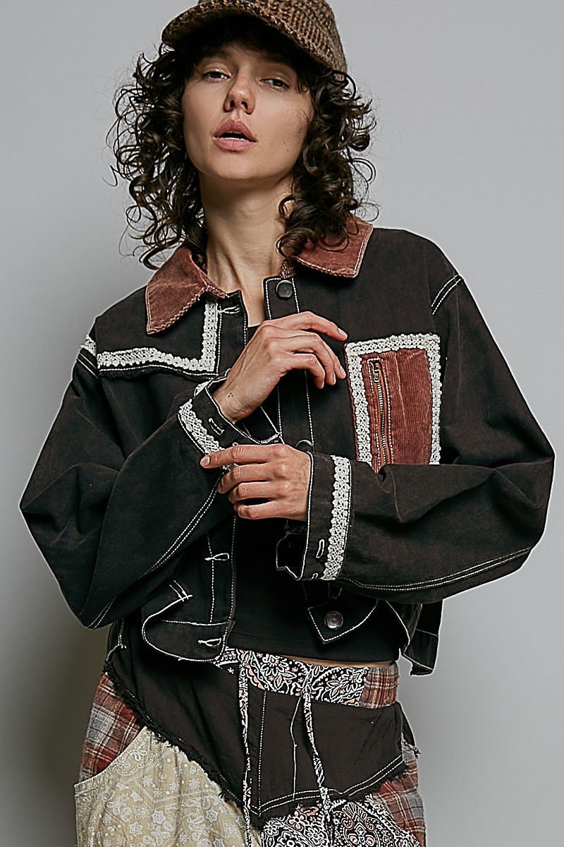 The Muse Contrast Denim Jacket - Westly