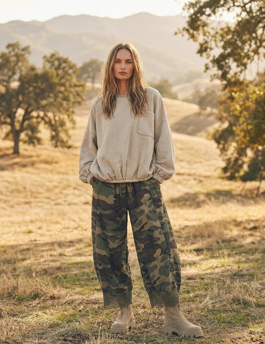 The One Pocket Oversized Mineral Wash Pullover - Westly