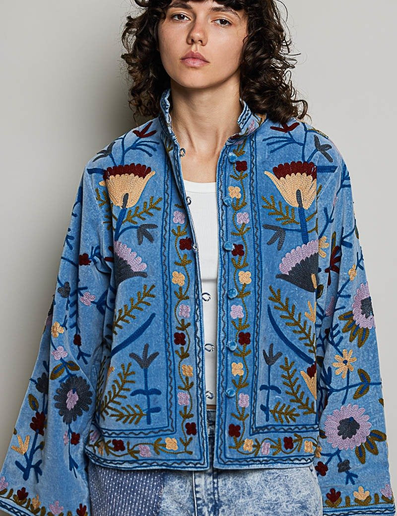 The Poet Textured Velvet Jacket - Westly