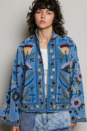 The Poet Textured Velvet Jacket - Westly