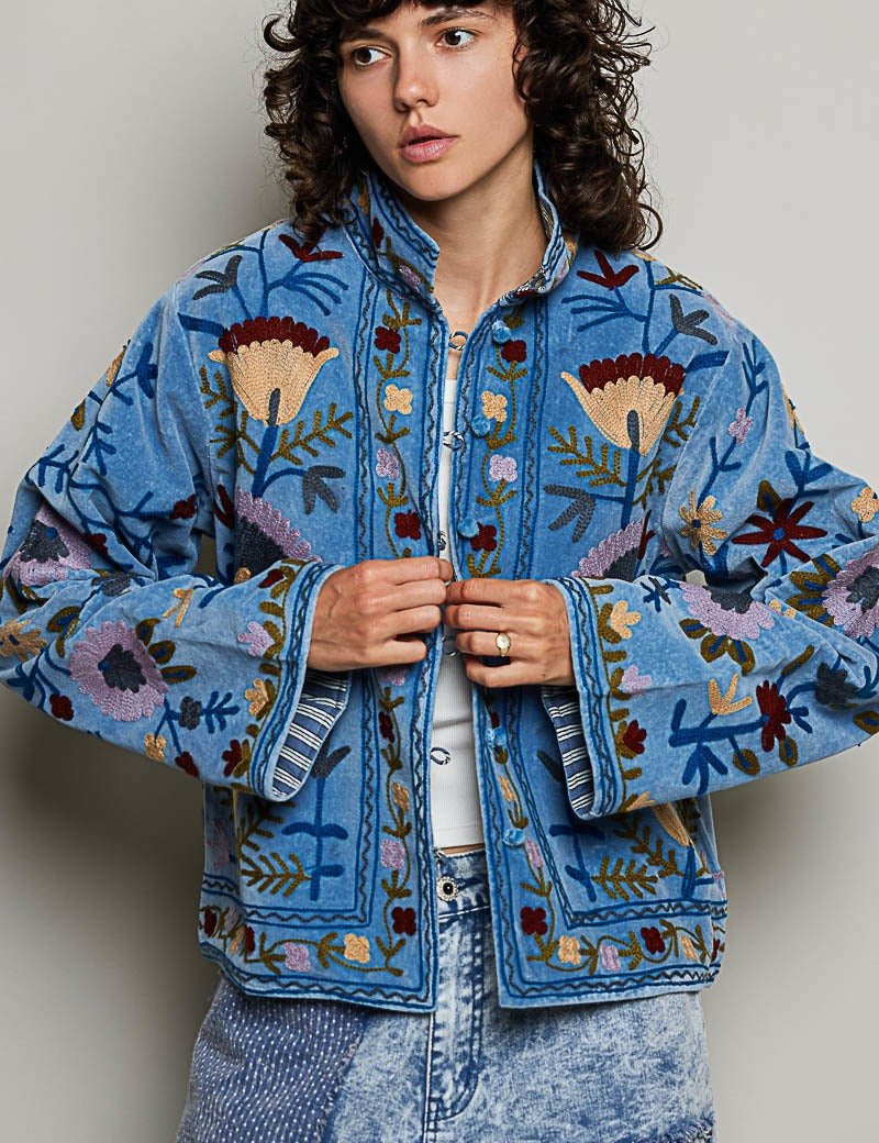 The Poet Textured Velvet Jacket - Westly