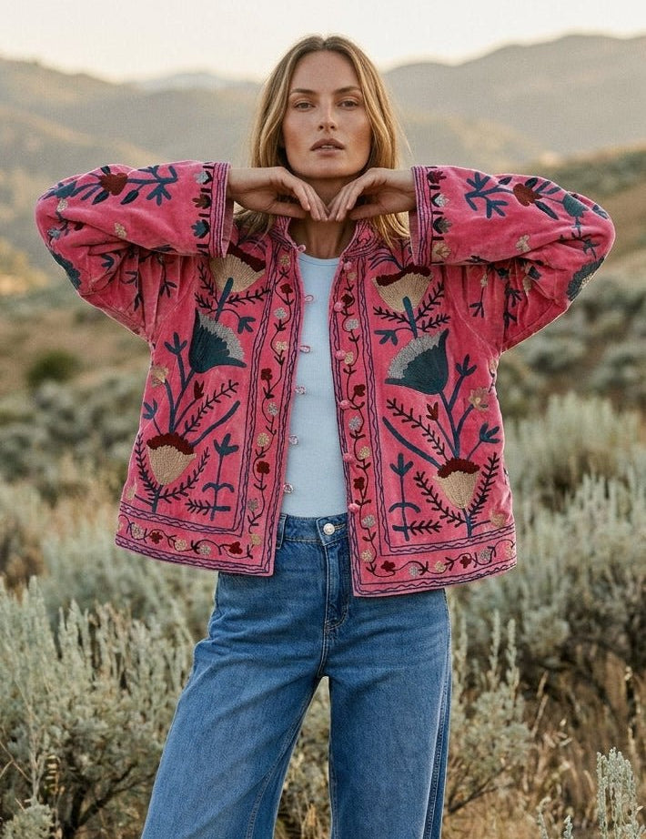 The Poet Textured Velvet Jacket - Westly