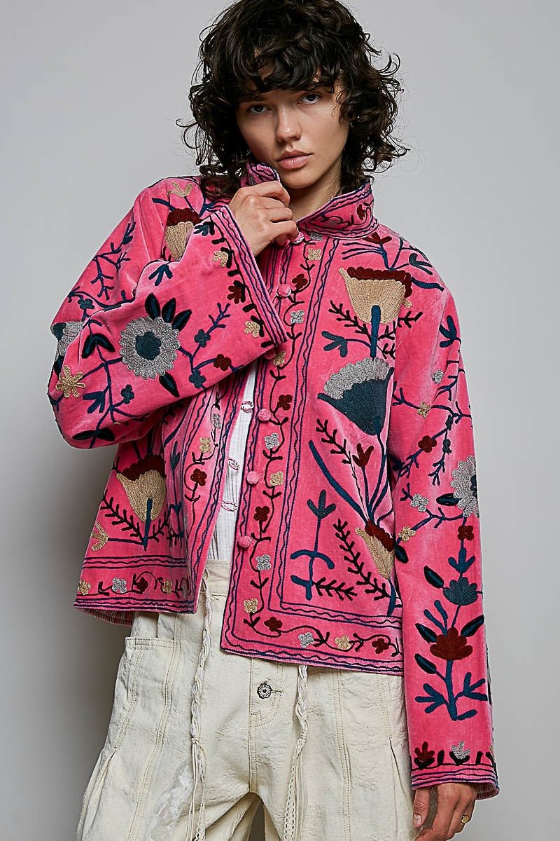 The Poet Textured Velvet Jacket - Westly