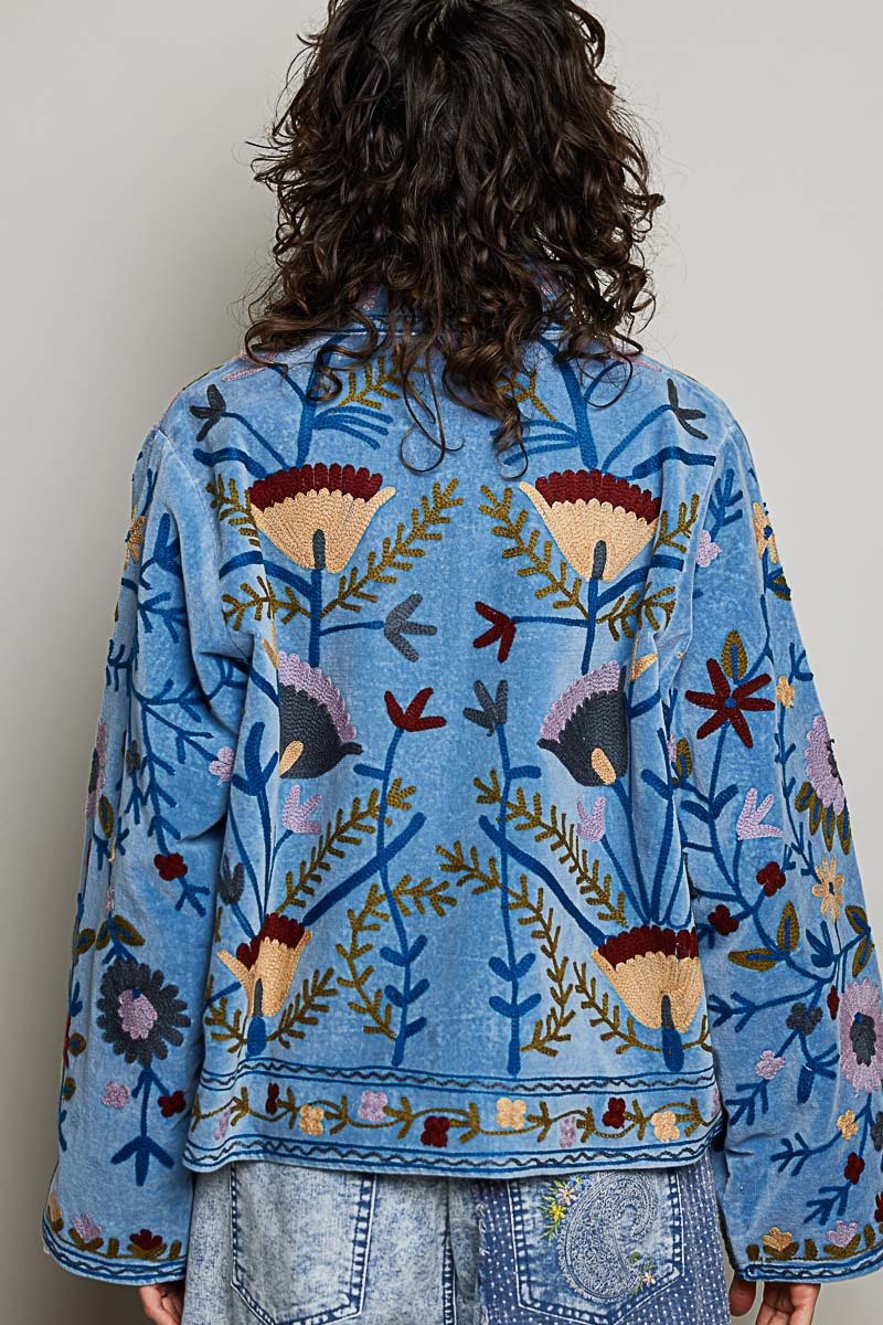 The Poet Textured Velvet Jacket - Westly
